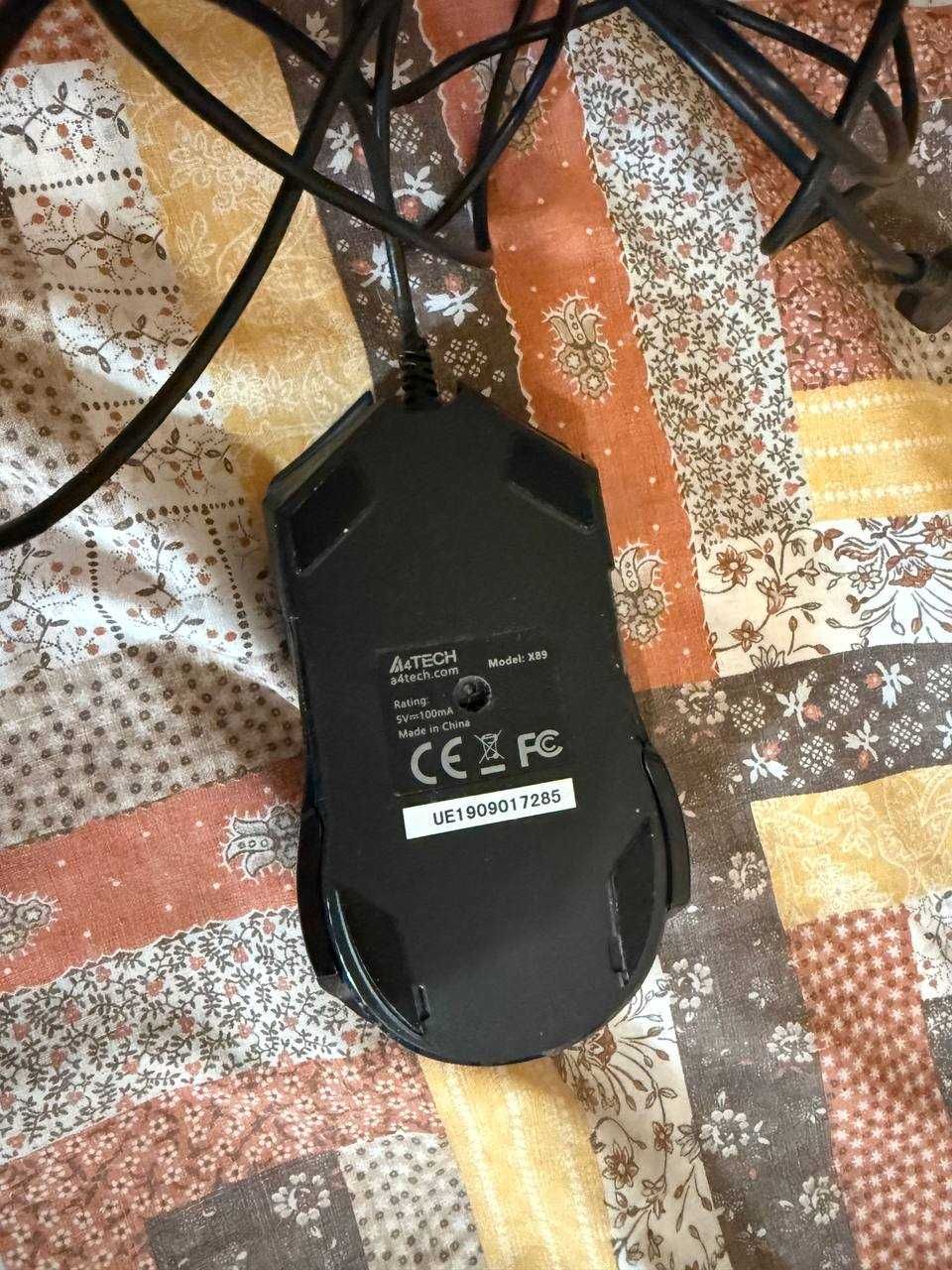 Миша A4Tech X89 USB Black