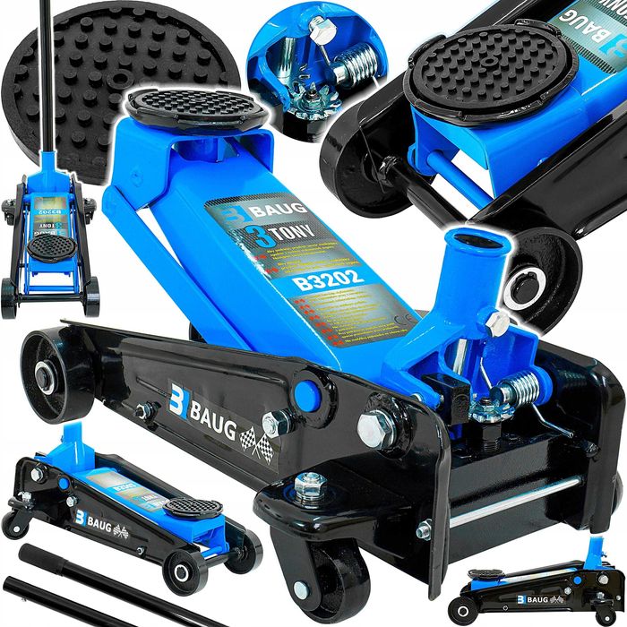 PODNOŚNIK SAMOCHODOWY Hydrauliczny Żaba Lewarek 3T Tony Mocny Solidny