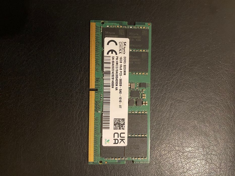 DDR 5 на 16 GB для ноутбука