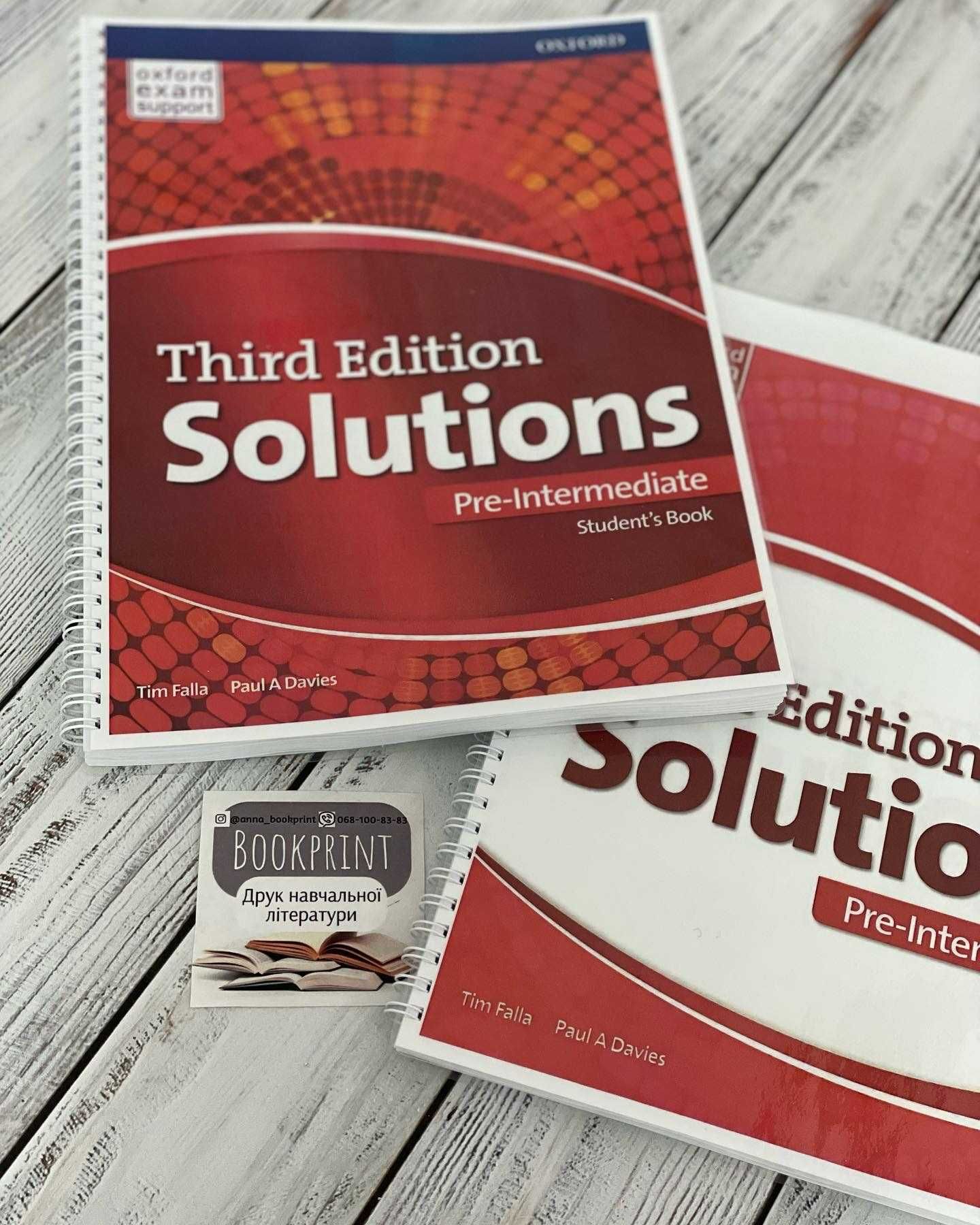 Solutions 3rd edition БУДЬ-ЯКИЙ РІВЕНЬ книга+зошит+АУДІО