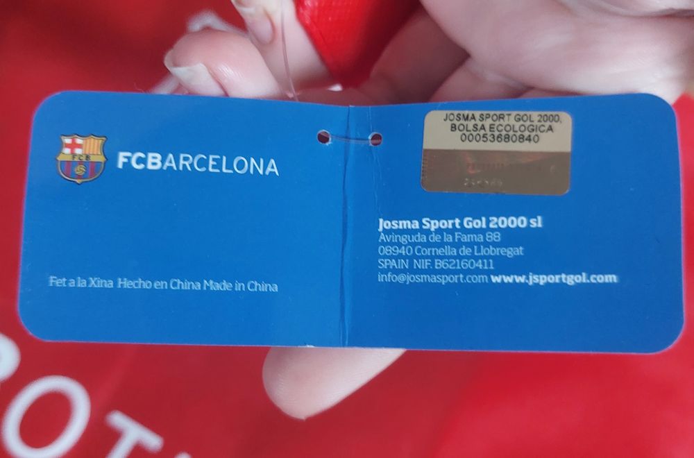 Багаторазова сумка fc Barcelona з бірками!