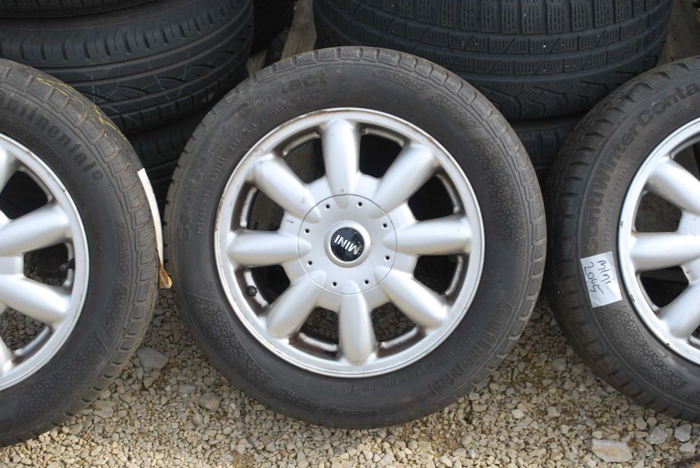 Koła 175/65 R15 4x100 Oryginalne alufelgi + opony zimowe MINI Cooper