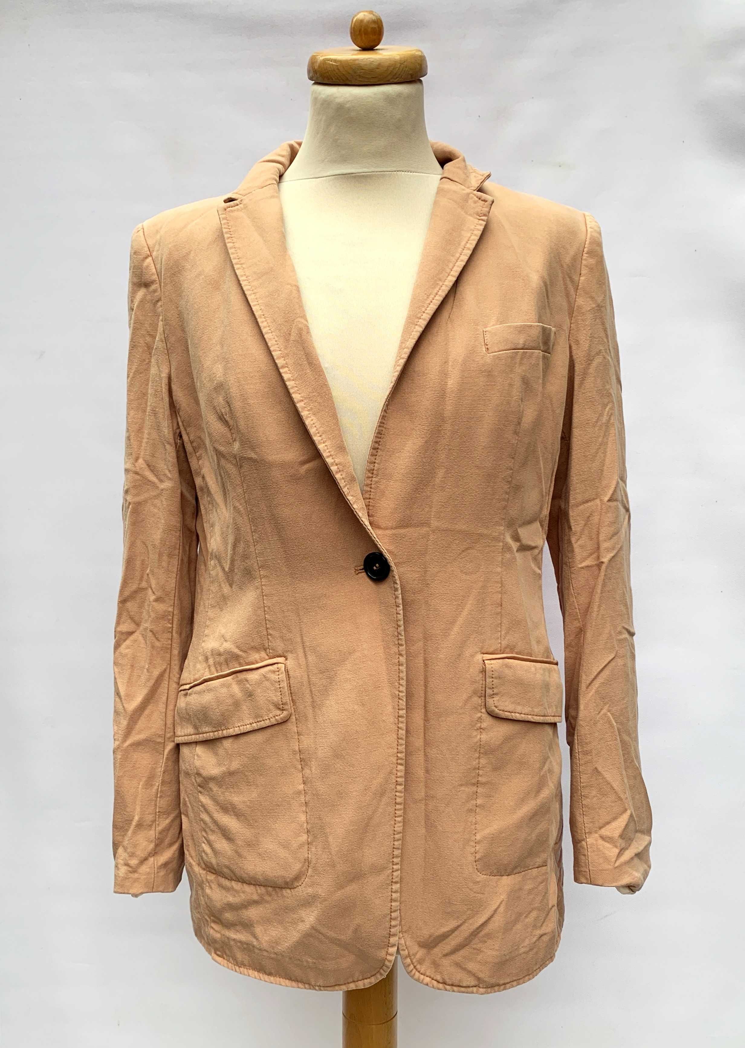 Marynarka H&M Morelowa XL 42 Blezer Elegancka