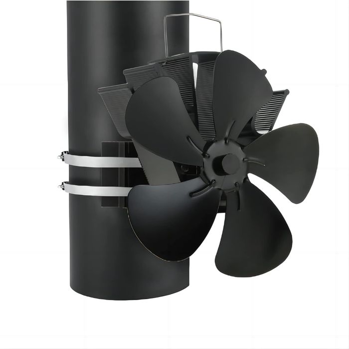 Вентилятор для каміна на димохід магнітний 5 лопатей новий