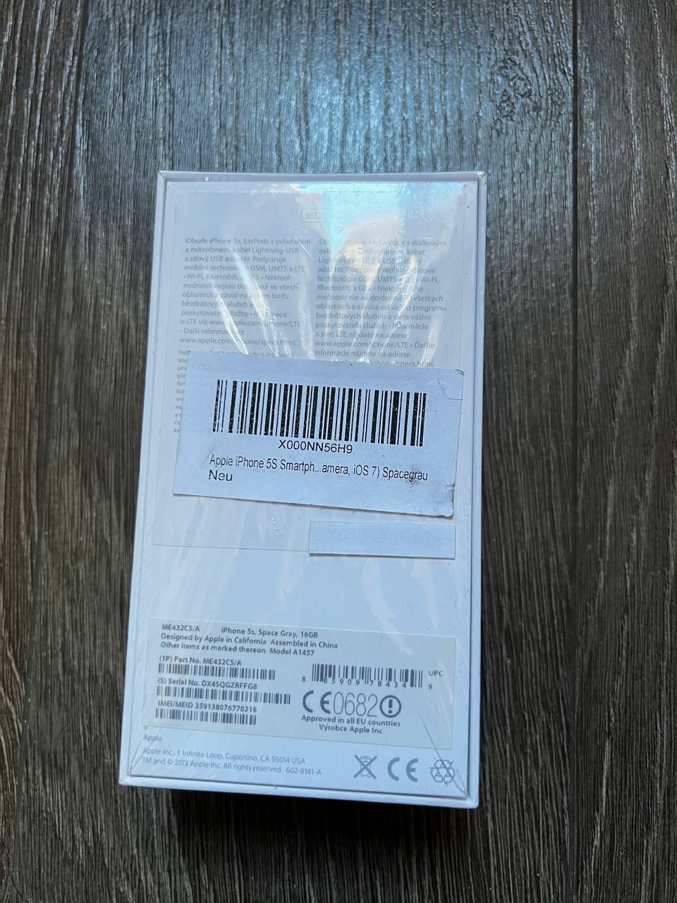 iPhone 5S 16GB Space Gray — Новий, Запакований, Не Активований