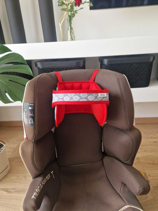 NapUp Opaska podtrzymująca głowę w foteliku samochodowym- czerwona