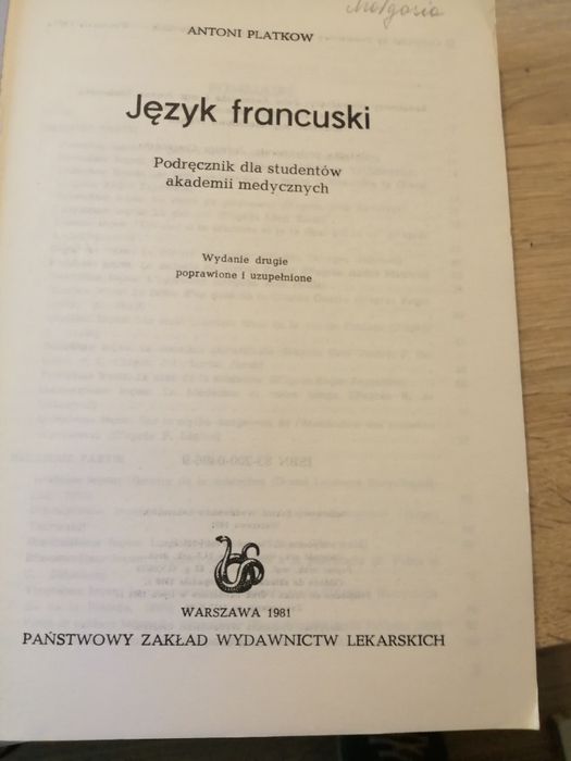 J. francuski dla studentów medycyny