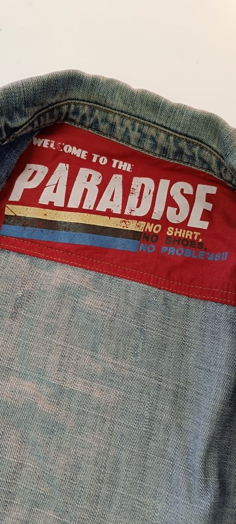 Blusão de ganga Springfield tamanho L. Usado. Em excelente estado
