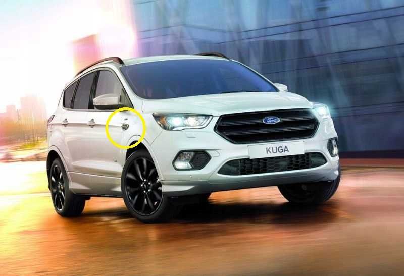 Nakładka Listwa Chrom Prawy Na Błotnik Ford Kuga Escape MK2 Lift Org.