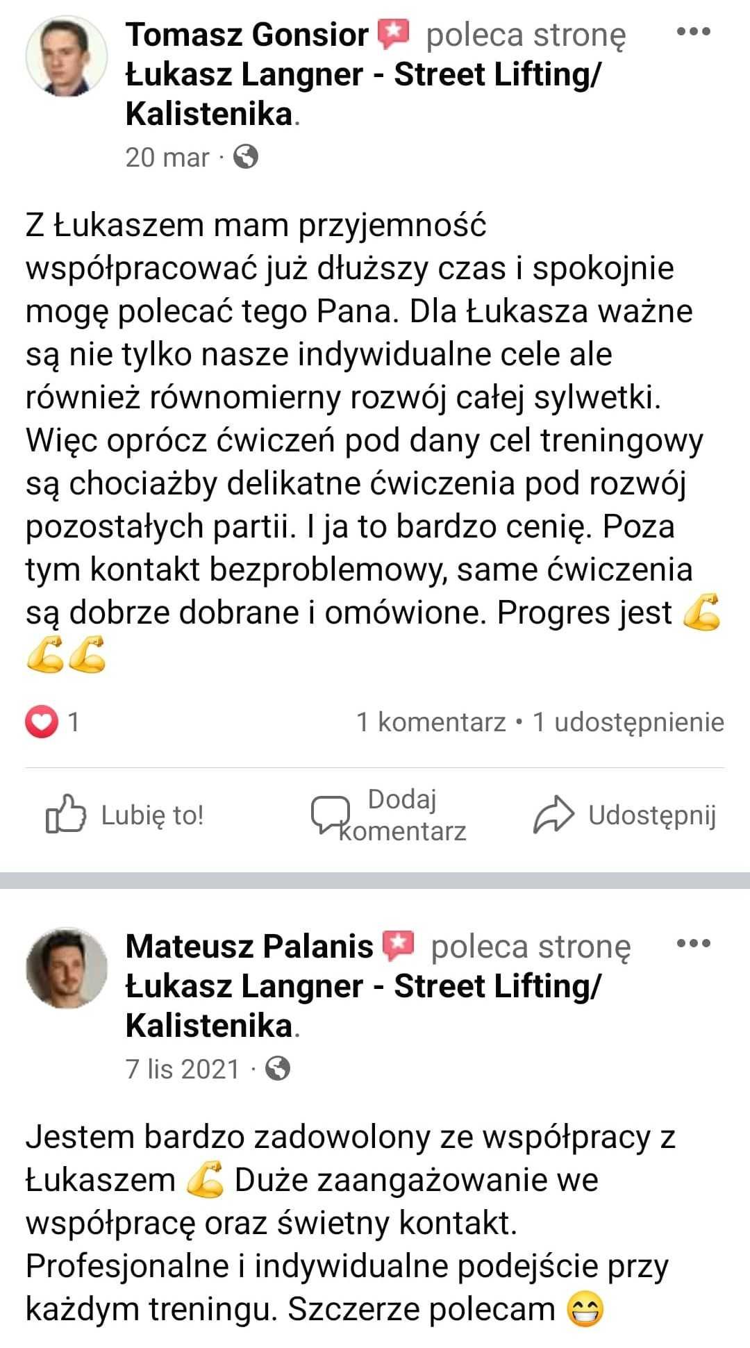 Trener personalny Poznań/Prowadzenie Online