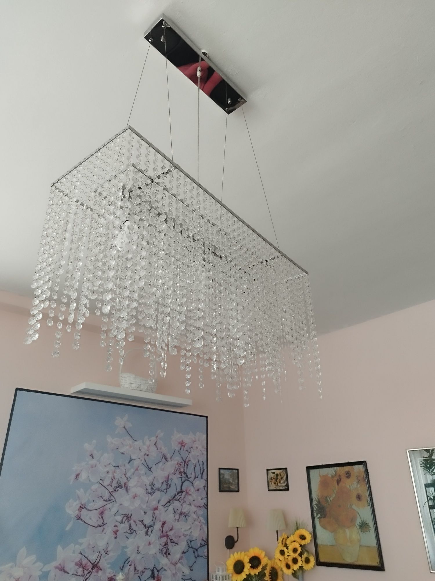 Żyrandol lampa kryształowa Glamour