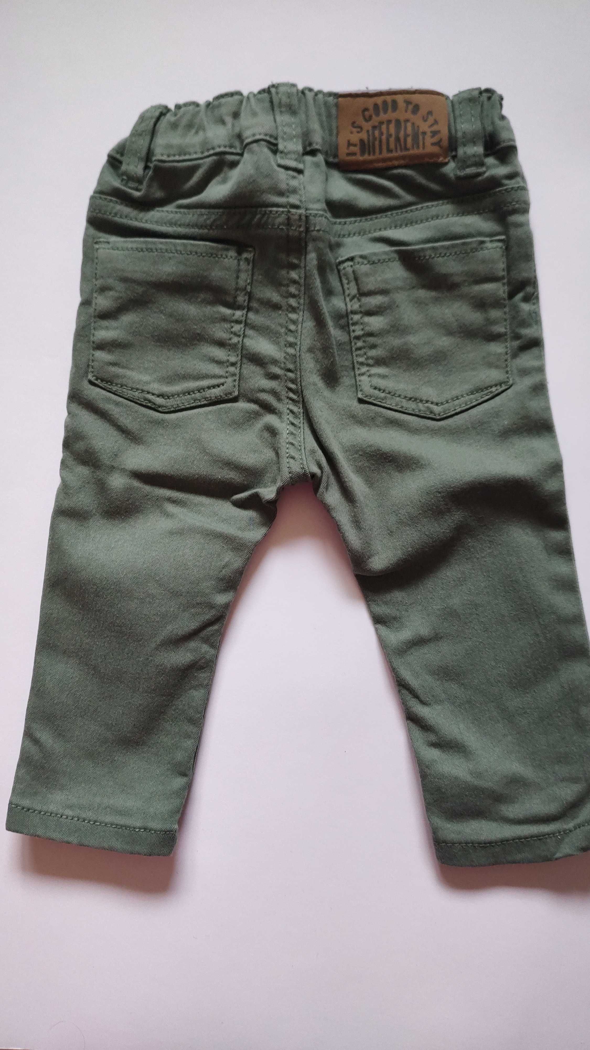 H&M, spodnie khaki, rozmiar 68