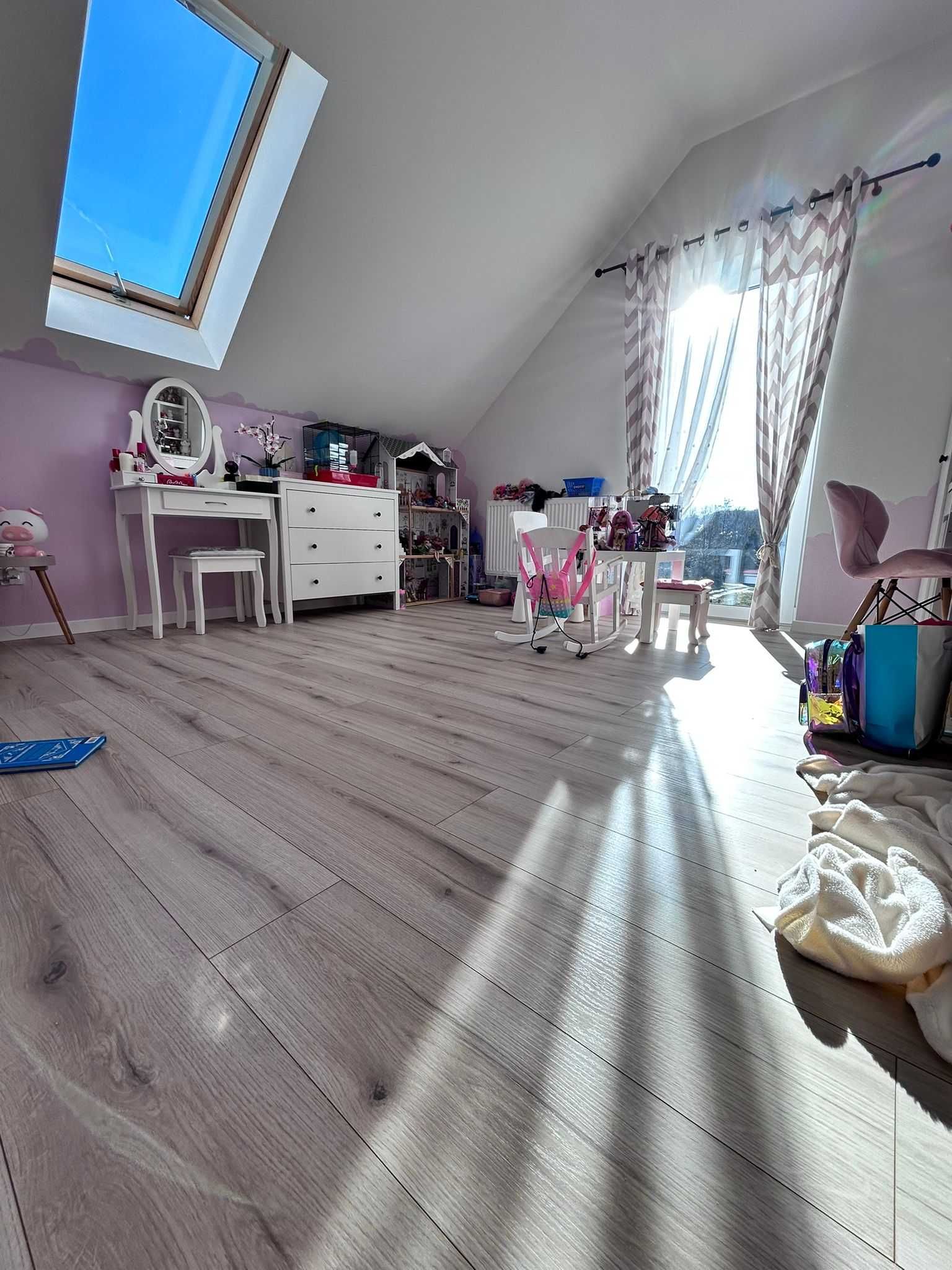 Panele Podłogowe Laminowane Wodoodporne Jasne Dębowe Austriackie