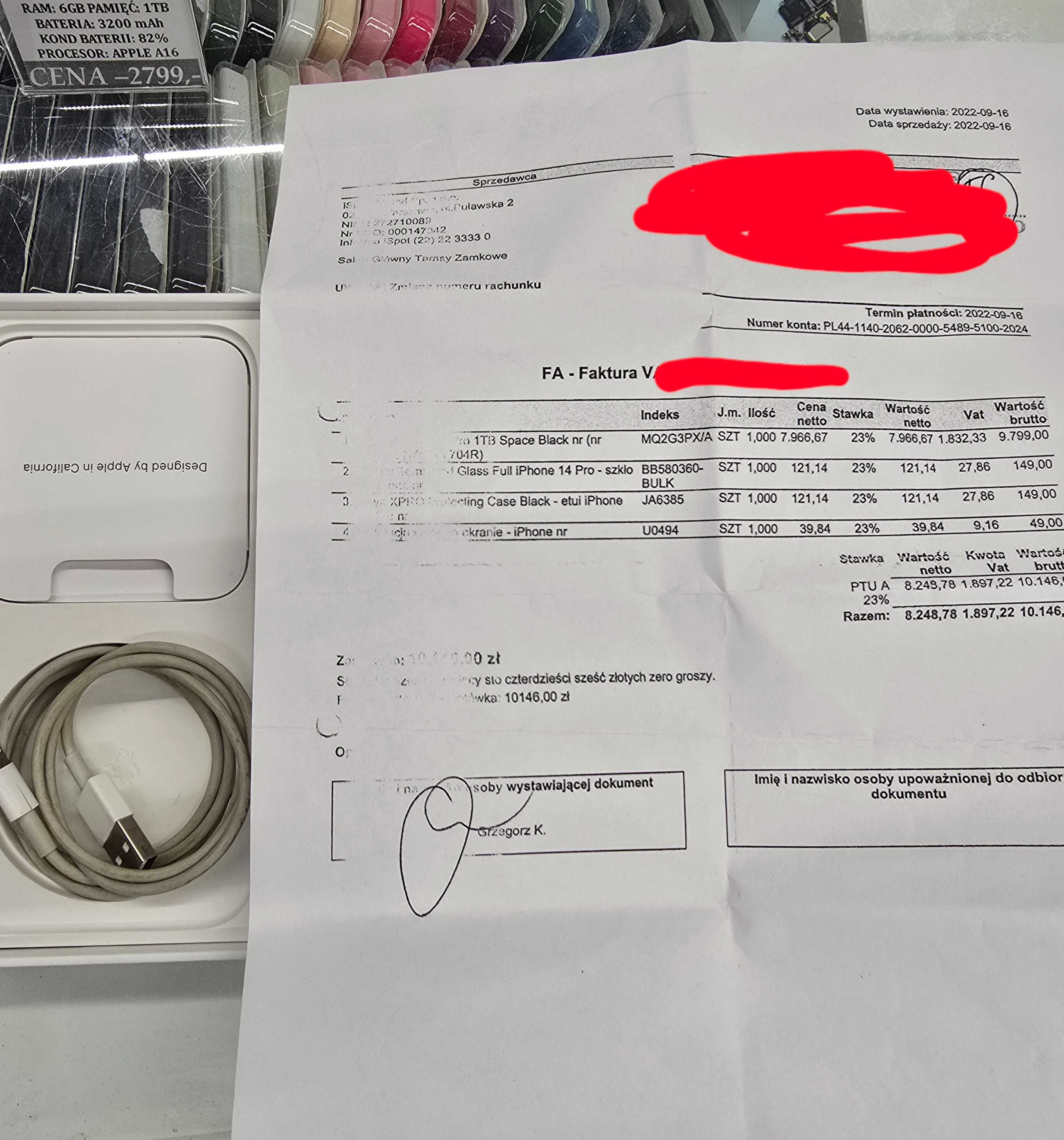 Iphone 14 PRO 1T Bat 82% Telakces Felicity *Raty 0%