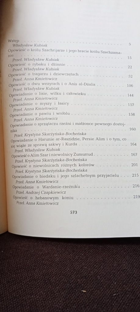 Książka "Księga tysiąca i jednej nocy" zbiór kilku autorów