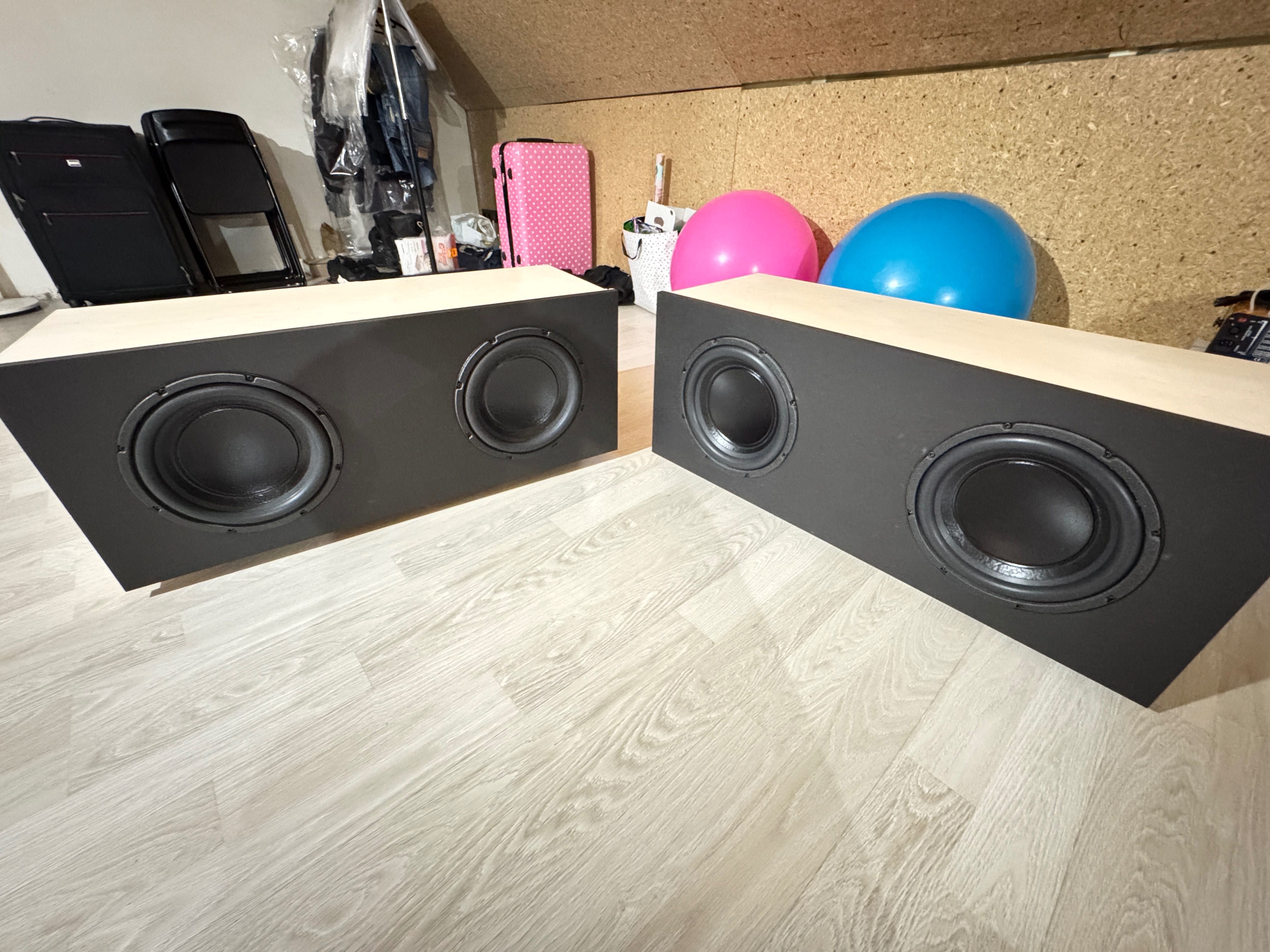 Subwoofer zamknięty na 2x Eminence LAB12 - subbas - sub