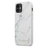 Etui Guess Marble na iPhone 12 mini 5,4" - białe