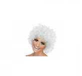 PERUKA BIAŁE AFRO Anioł peruka ANIOŁA peruka Klaun