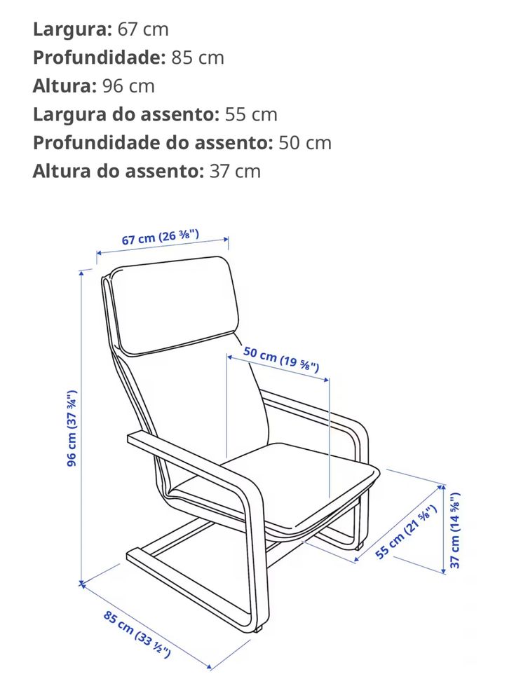 Poltrona bege, como nova