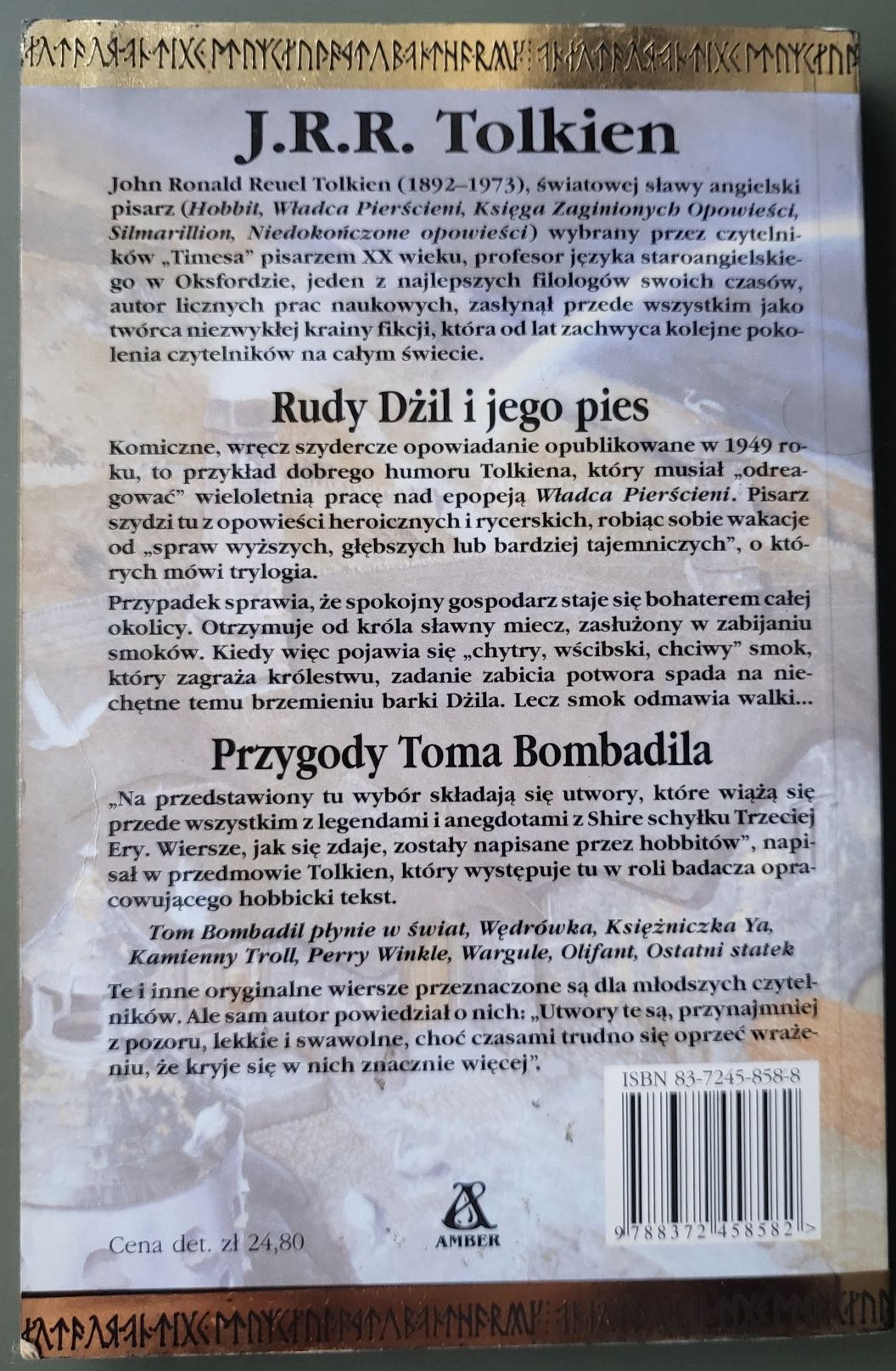 J.R.R. Tolkien Rudy Daily i jego pies Przygody Toma Bombadila Amber