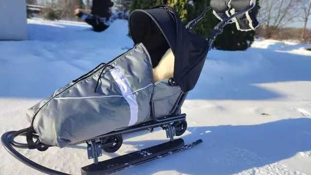 Сани 1VIP санки с колесами Rasper Delux 7в1 полная комплектация