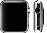 Apple Watch  sapphire Crystal Ceramic Back  38 mm  Кожаный ремешок