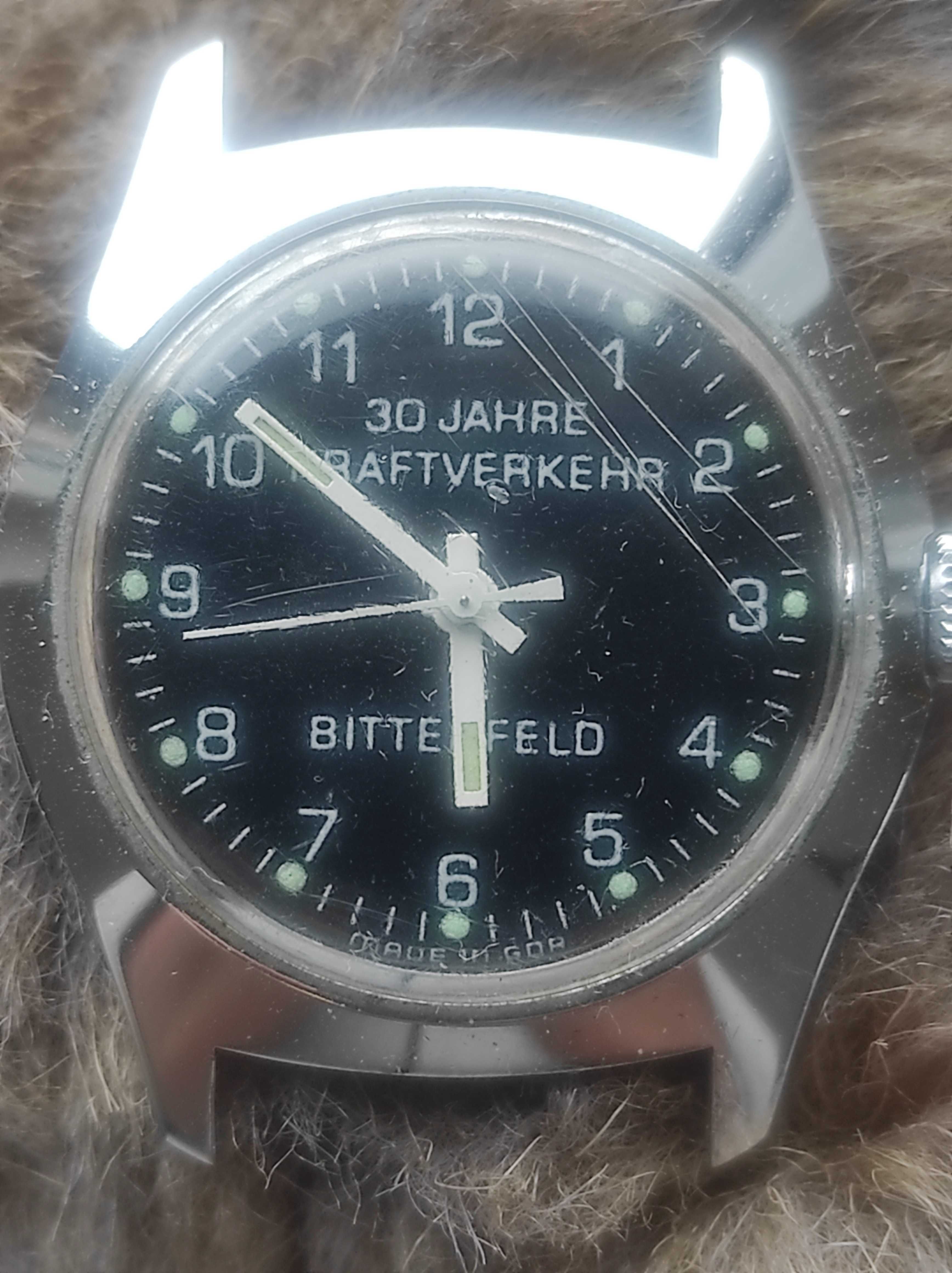 Zegarek vintage Bitterfeld " 30 jahre kraftverkehr" ,NRD