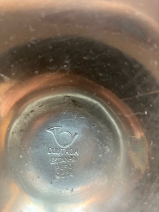 Taça fruteira estanho