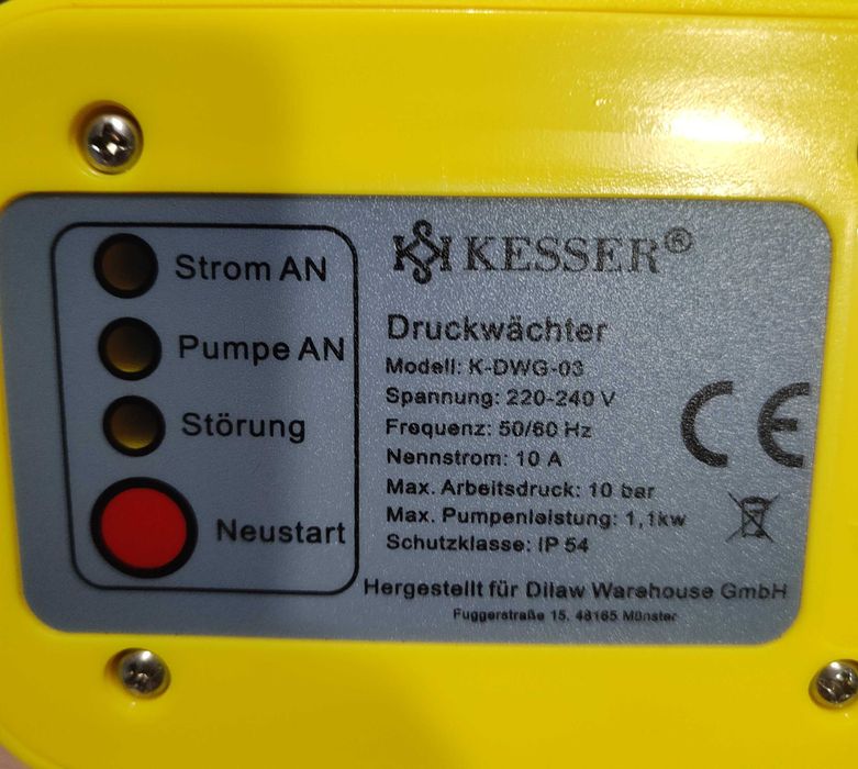 KESSER Czujnik ciśnieniowy | 10 bar