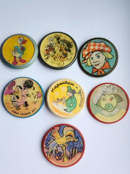 3Д мультяшки звірушки Набір значків період совети ціна за всі