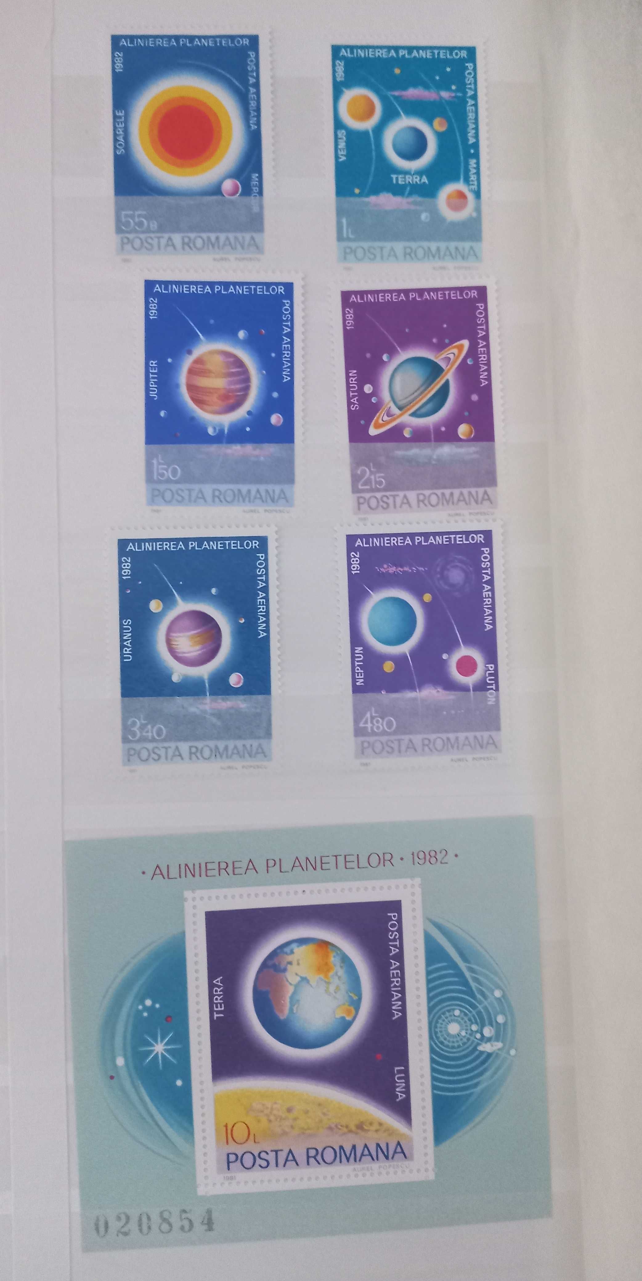 Zestaw znaczków pocztowych KOSMO - CZYSTE