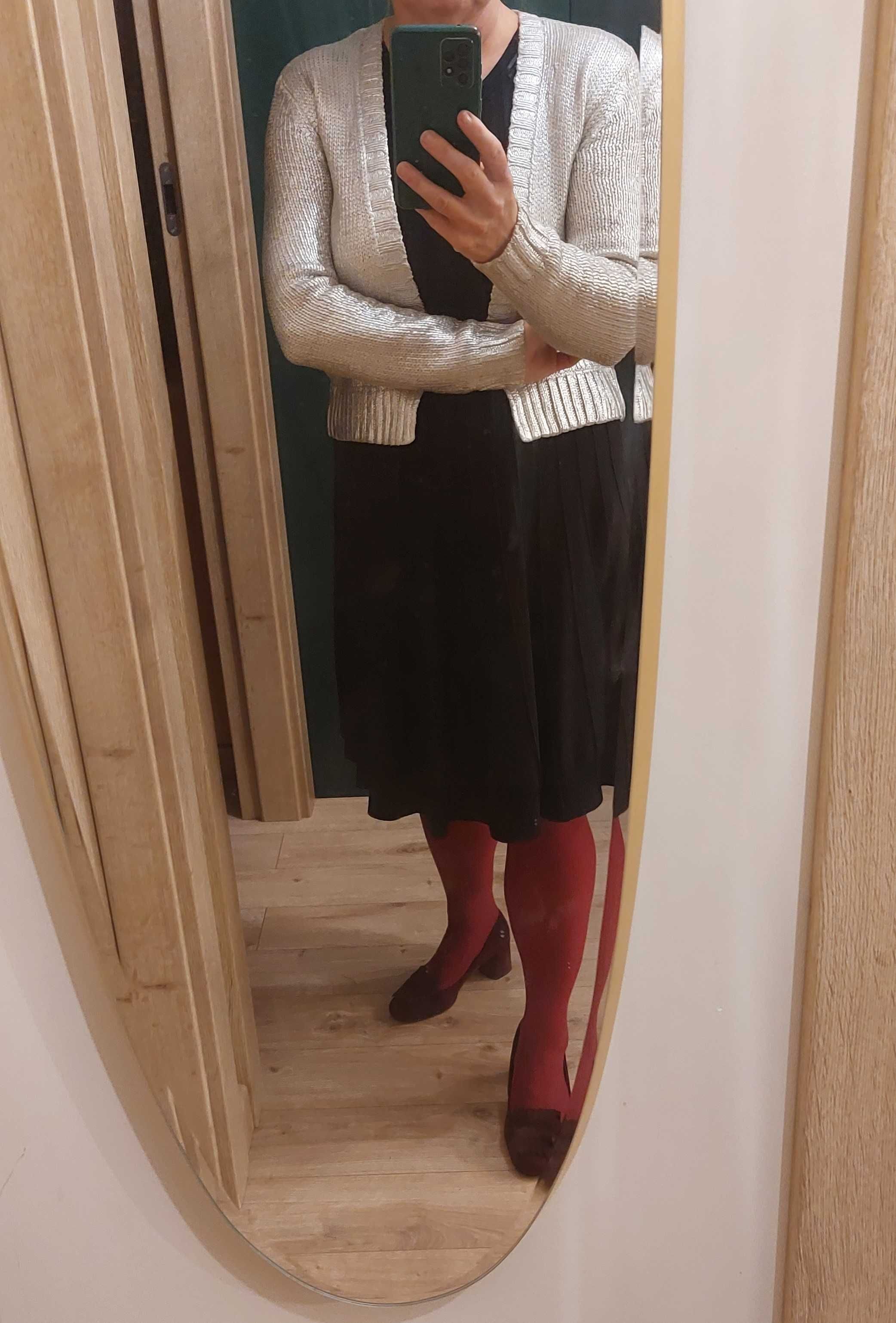 Sweter  H&M crop bolerko urocze frywolny #oldmoney #fammefatale
