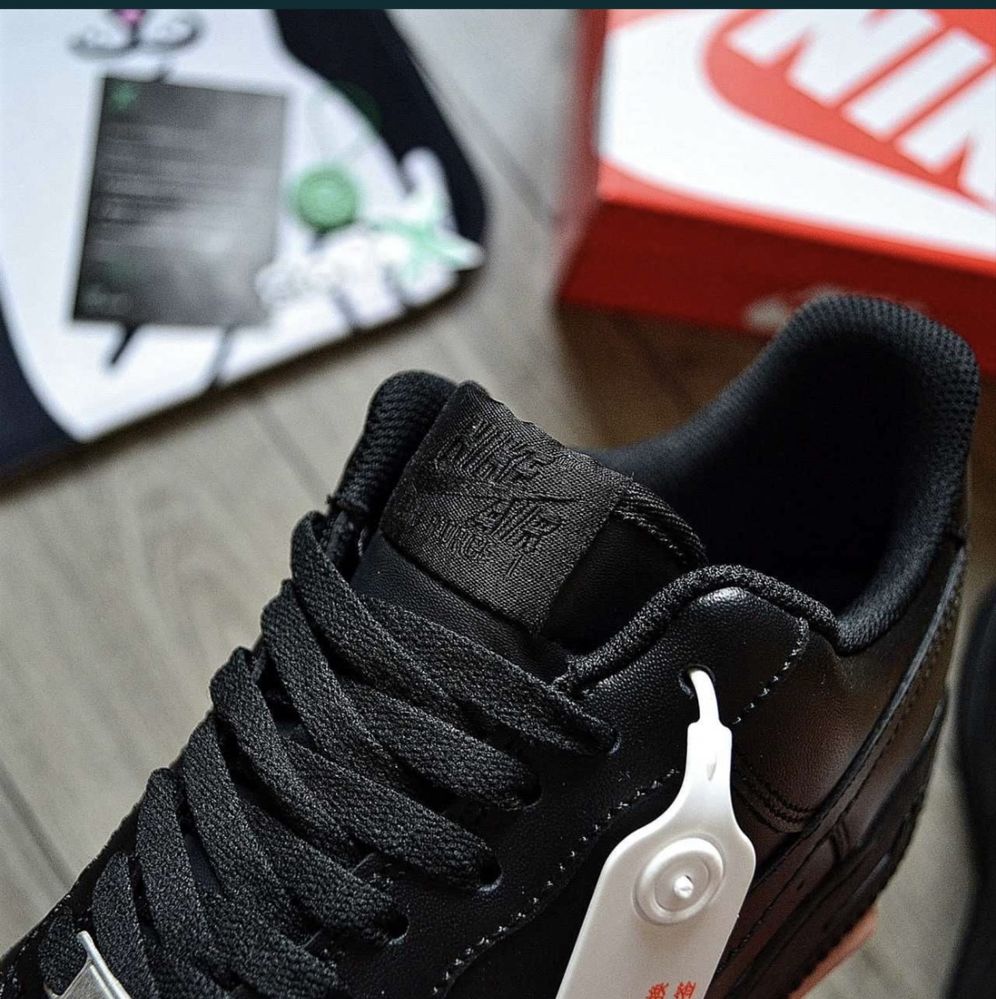 Nike Air Force 1 Black / Чорні найк форс