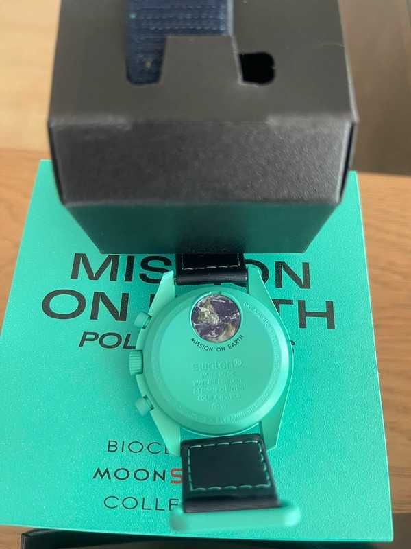 Omega x Swatch SO33L103 Światła Polarnie: Bioceramika z Aurora
