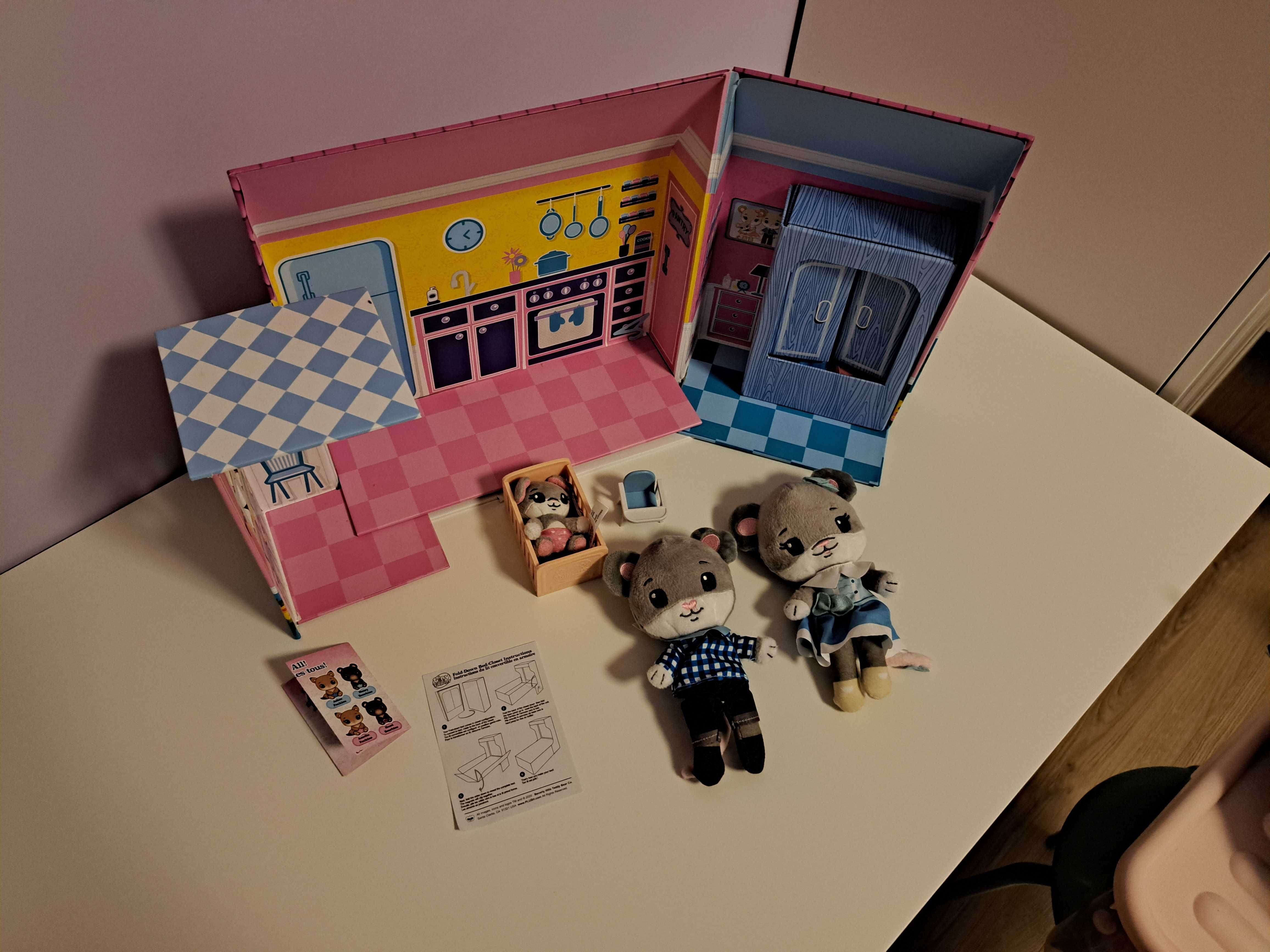 Domek dla lalek Deluxe Tiny Tukkins zestaw z pluszowymi myszkami