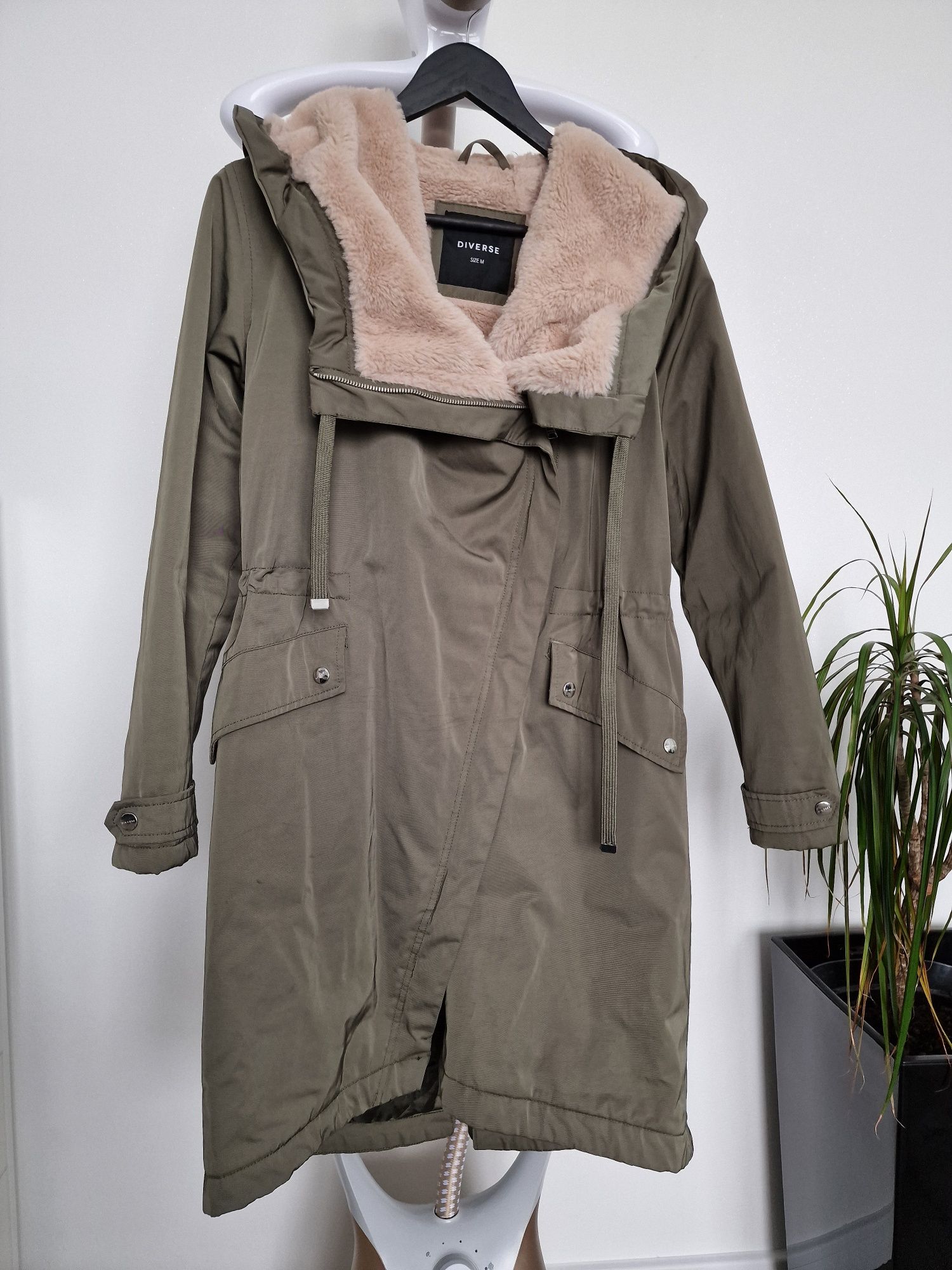 Kurtka parka zielona khaki 38 M