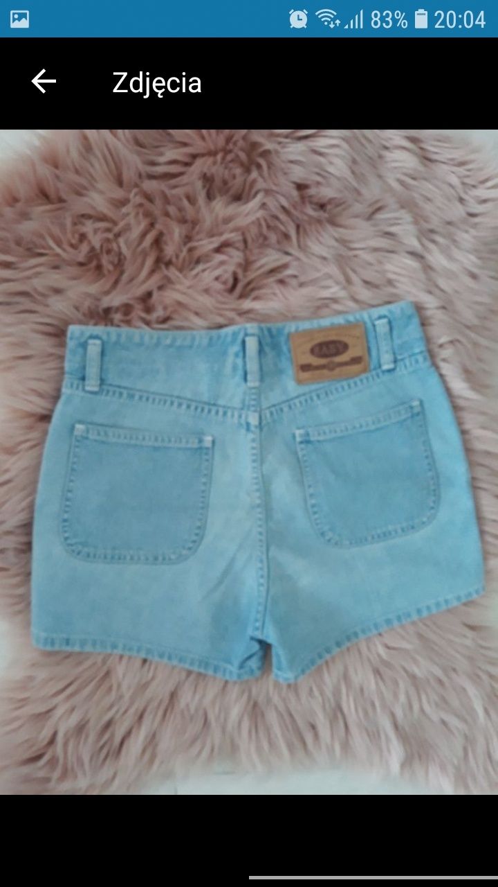 Spodnie damskie krótkie spodenki jeans jeansowe dżins dżinsowe M 38