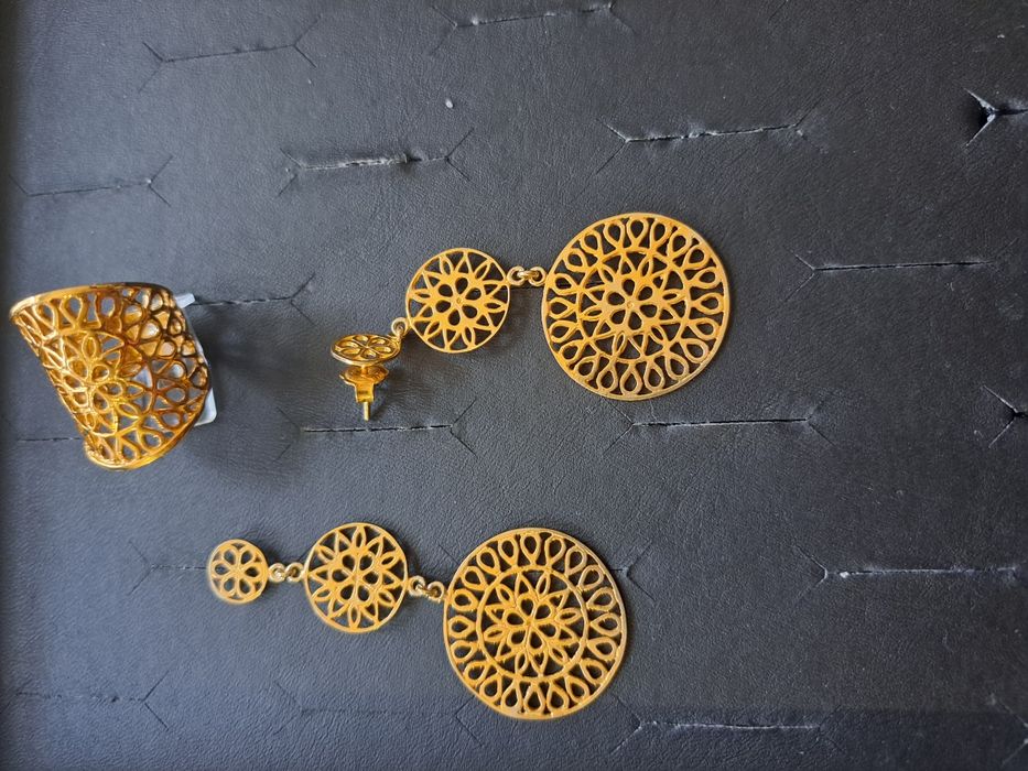 Conjunto de anel e brincos