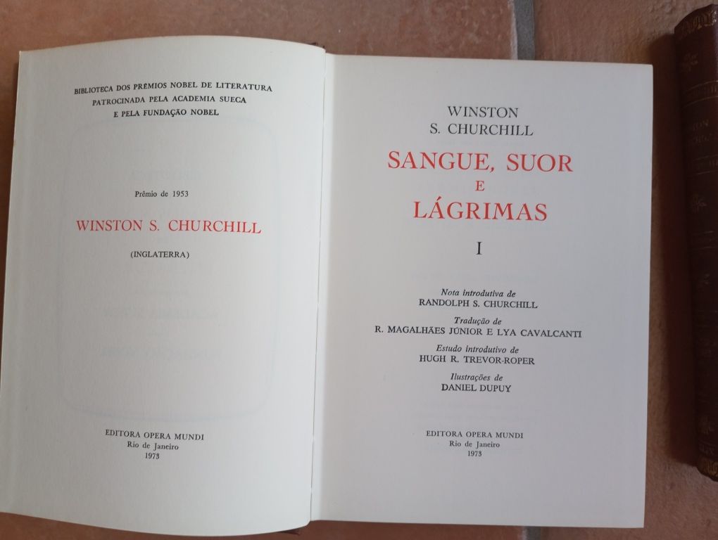 Winston Churchill - Sangue... (2 volumes) -Autor Prémio Nobel em 1953