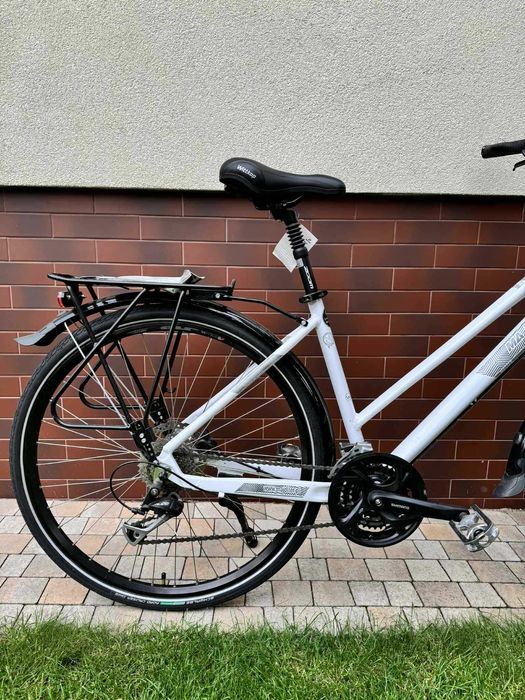 Rower miejski trekkingowy Majdller 28” MASTER 2.0 18” Lady Biały perła