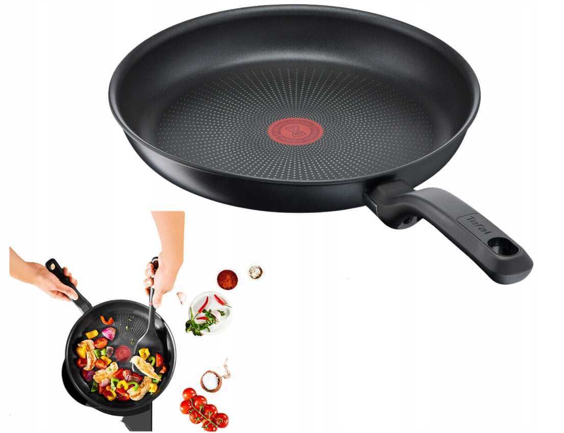 TEFAL Patelnia tradycyjna 28 cm tytanowa Daily Chef _DEFEKT