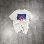 MĘSKA Koszulka Bawełna Klasyczna Duże Logo Biała Nike Basketball Fit