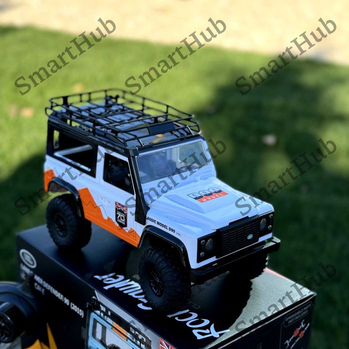 Краулер на радиоуправлении Land Rover Defender Белый. Машинка джип