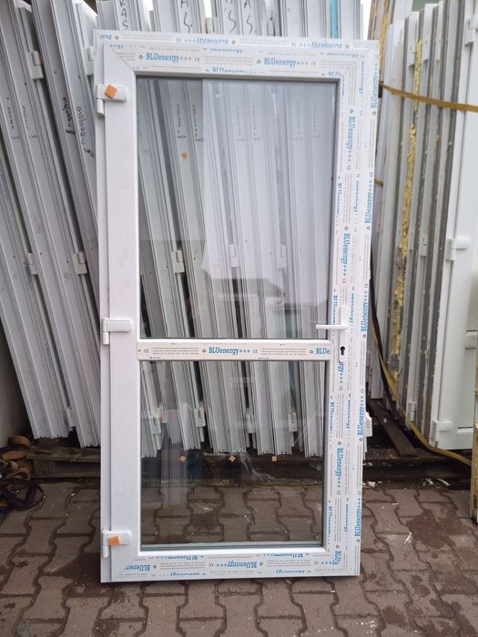 KR HAUS Drzwi 100x210 NOWE białe pcv zewnętrzne POZNAŃ