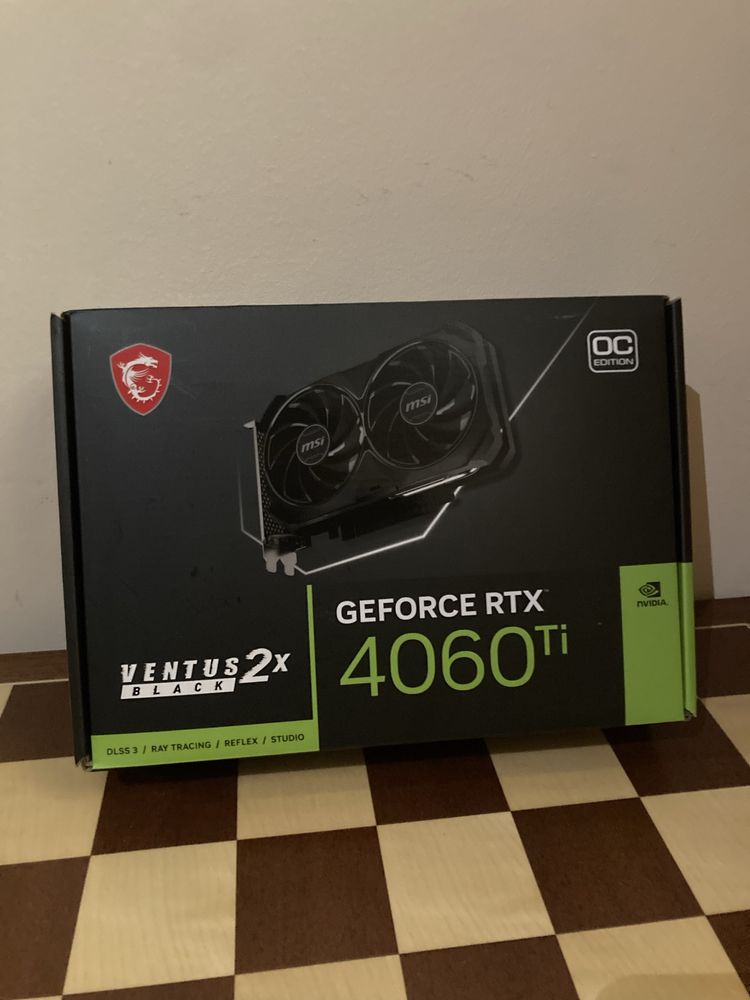 Gráfica MSI NVIDIA GeForce RTX 4060 Ti Ventus 2X 8G OC GDDR6 DLSS3