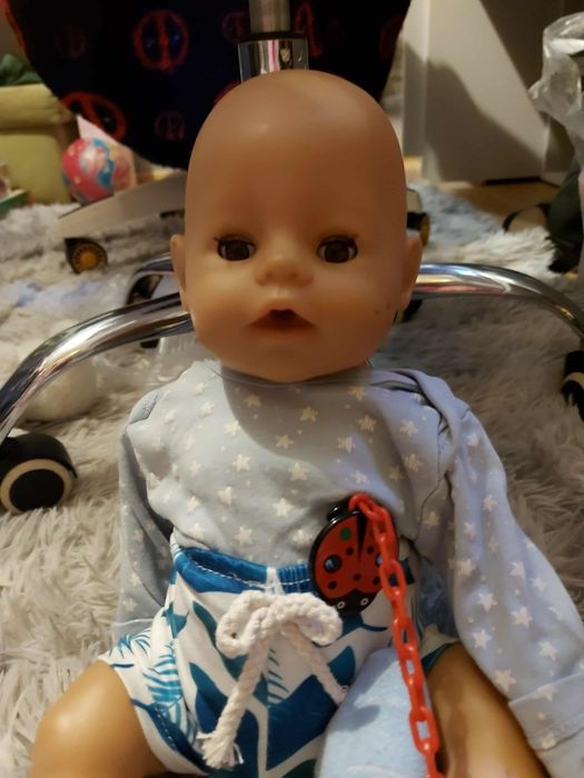 Lalka baby Born chłopiec i łóżeczko