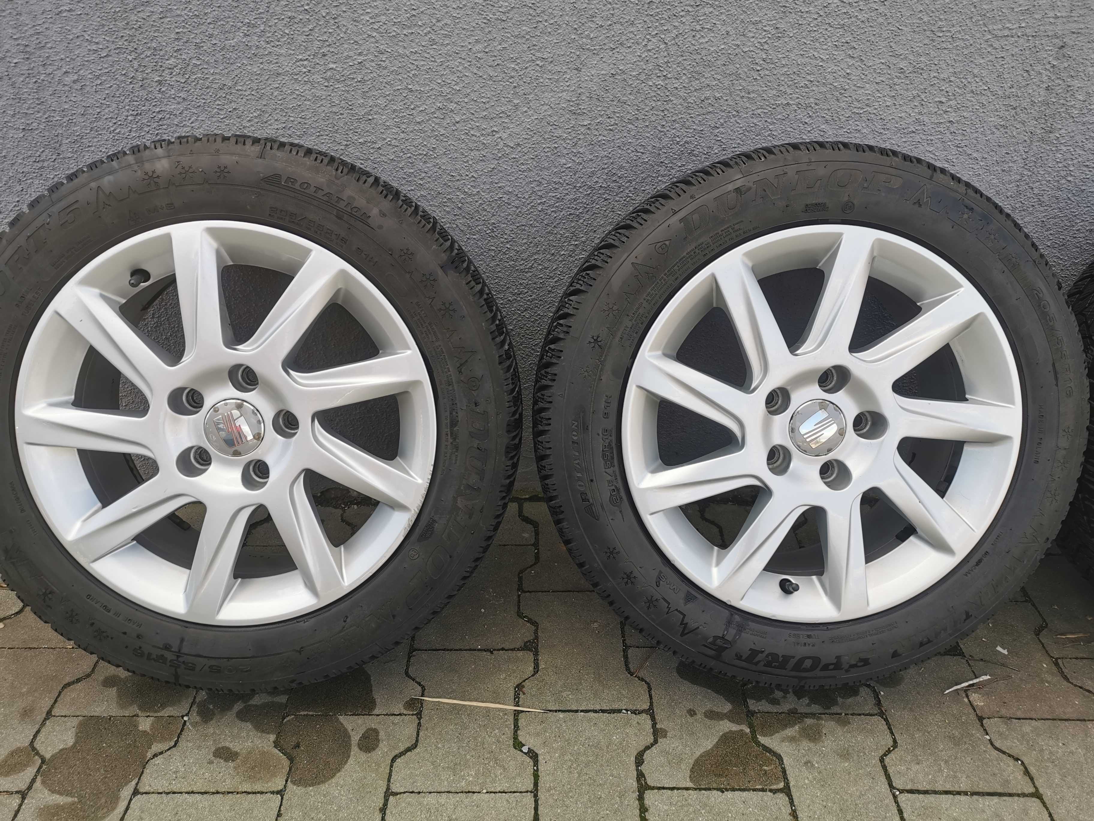 Alufelgi Seat 5x112 r. 16 + opony letnie Michelin