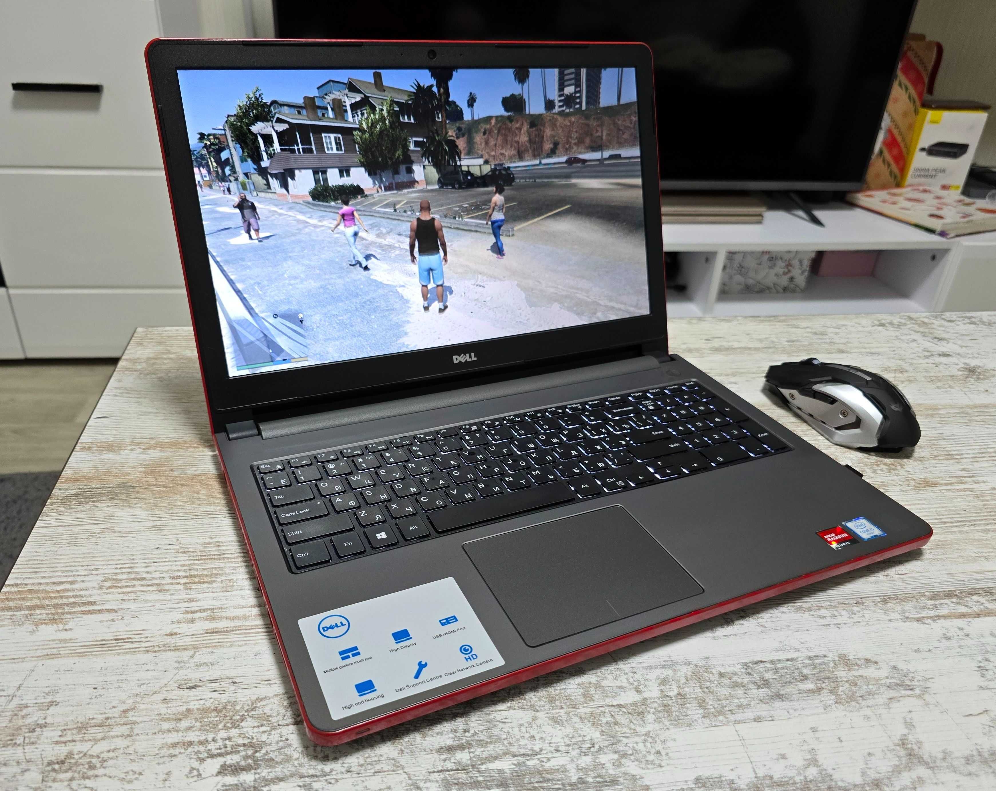 Мощный игровой Dell 15.6" (Core i5/Video 4GB/8GB DDR4/SSD+HDD/АКБ 4ч)