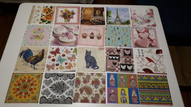 Serwetki, scrapbooking, decoupage, 20 szt, zestaw nr 3