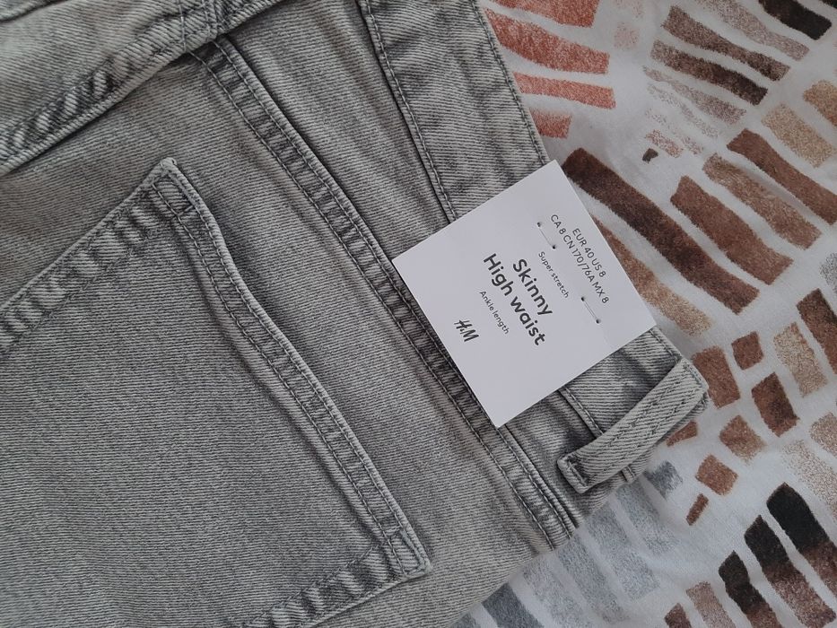 Jeansy H&M, stan idealny, nowe z metkami!